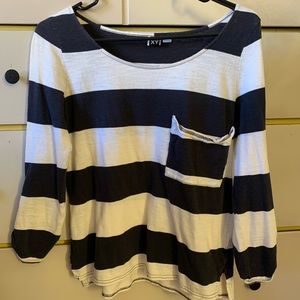 Roxy Black & White Top